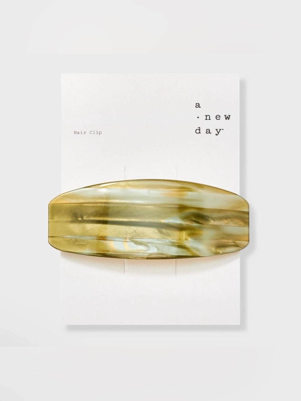 Marble Finish Barrette - A New Day™ Green